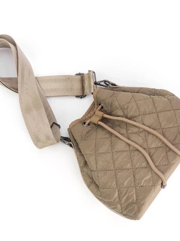 The Sutton Puffer Bucket Bag | 3 Color Options for wholesale by Babs + Birdie