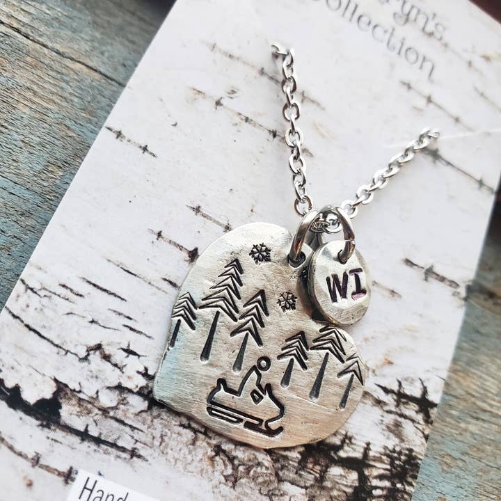 Kathryn's Collection - Wholesale Pendant/Charm Necklace - Snowmobile Heart Necklace (customizable) 6