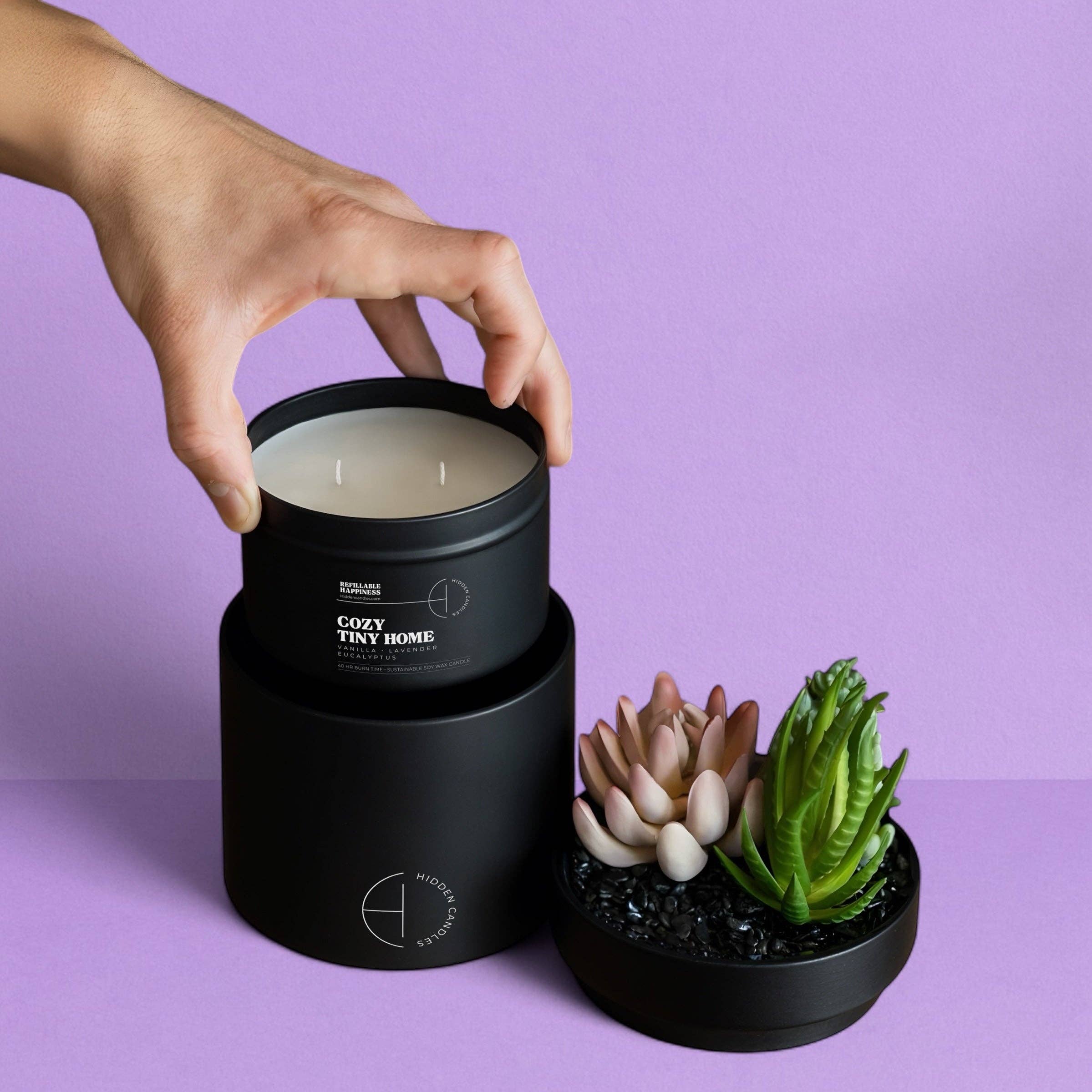 Hidden Candles - Wholesale Jar/Filled Candle - Cozy Tiny Home Candle Refill1