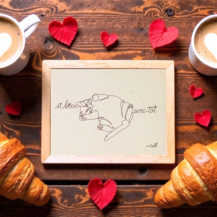 So good with you — Correspondence card for wholesale by Cosette et les lys