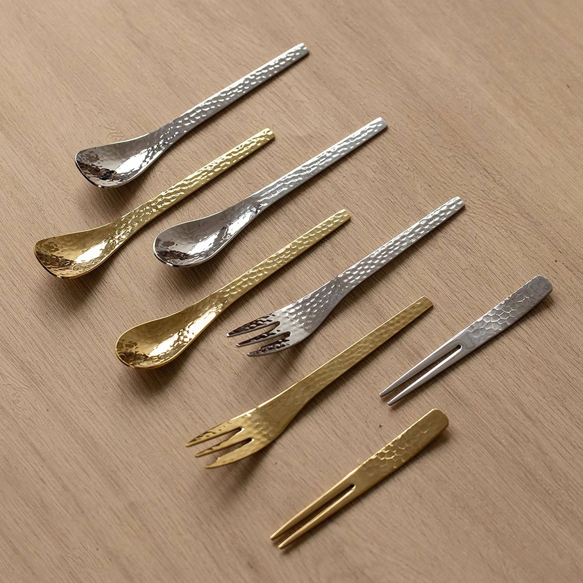 MinoCraft - Wholesale Table Spoon (Cutlery) - Hammered stainless steel dessert cutlery12