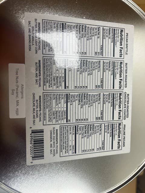 Elizabeth's Pecans - Wholesale Nuts - 4 Way Samplers #1- 25 oz.6