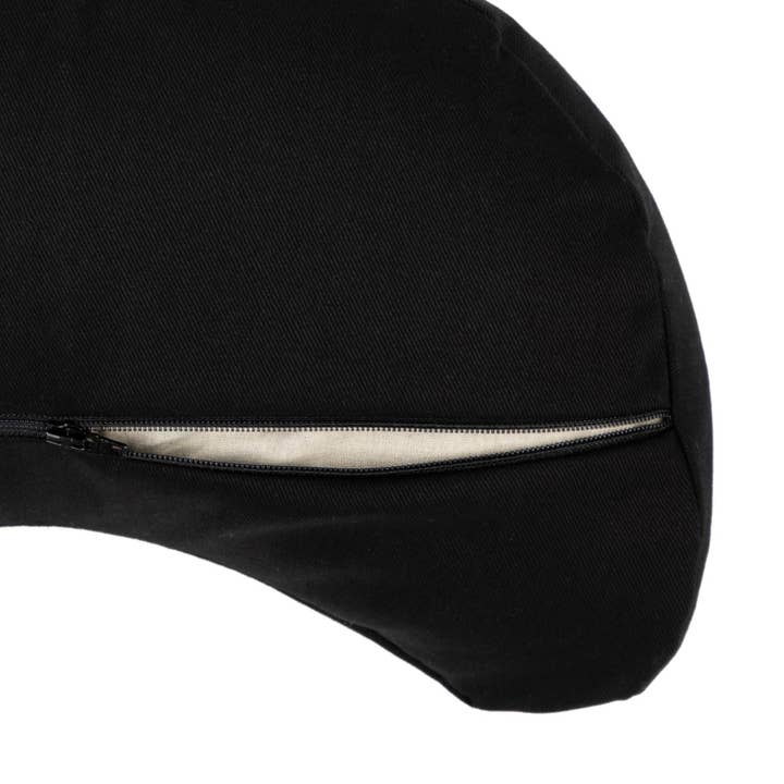Bodynova – Großhandel Meditationszubehör – Reise Meditationskissen Yogi Mond Mini ECO schwarz