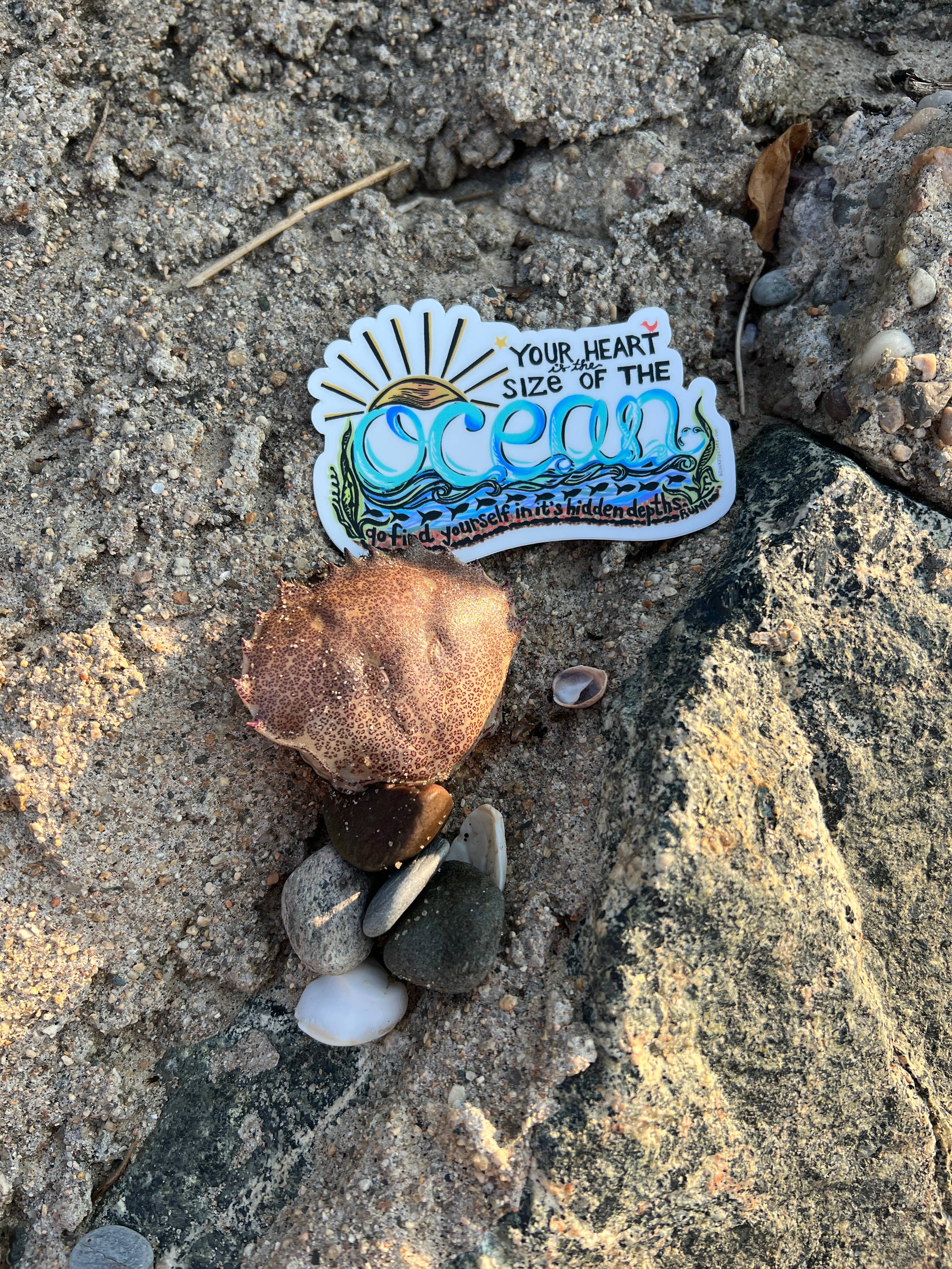 Block21Prints – Adesivo por atacado – Autocolante "O Teu Coração é do Tamanho do Oceano" – Decalque Positivo2