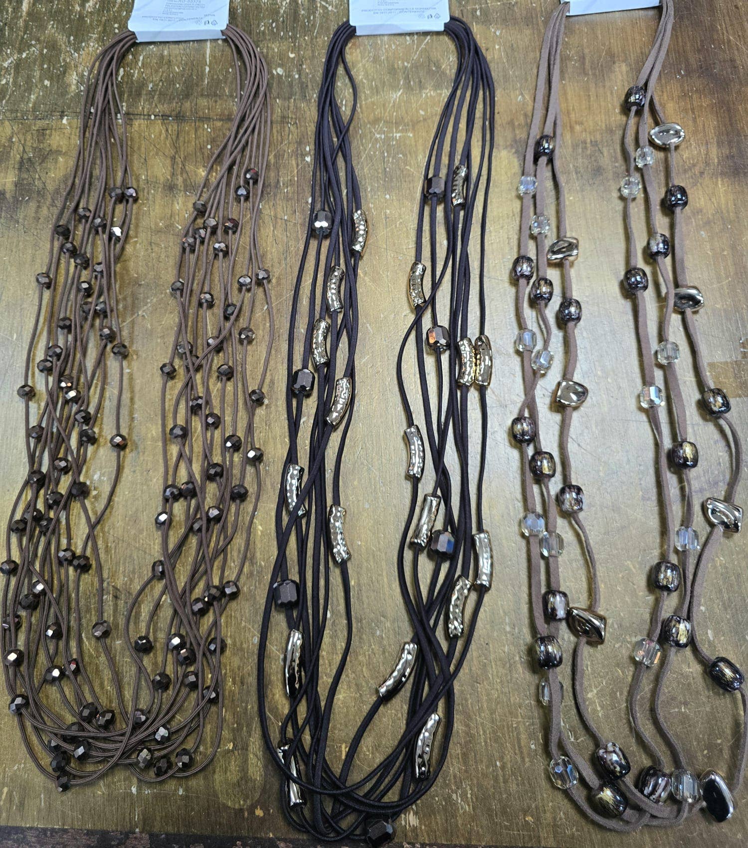 Kurt Muller – Colar com missangas/pérolas por atacado – Colar de miçangas multi-strand