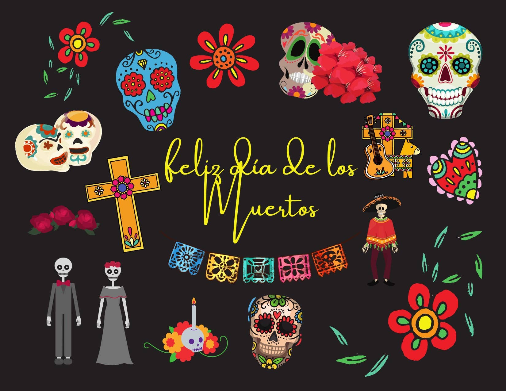 Piles of Postcards - Wholesale Ansichtkaartset - Halloween-ansichtkaartenbundel - 8 stuks4