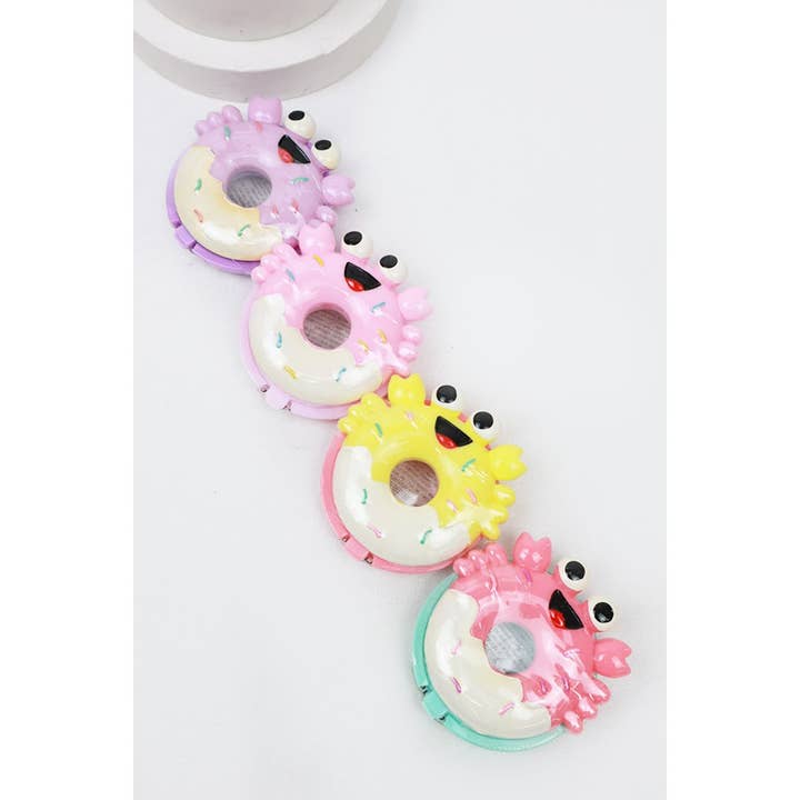 MIX COLOR Happy Crab Donut Flavored Lip Gloss for wholesale on Faire