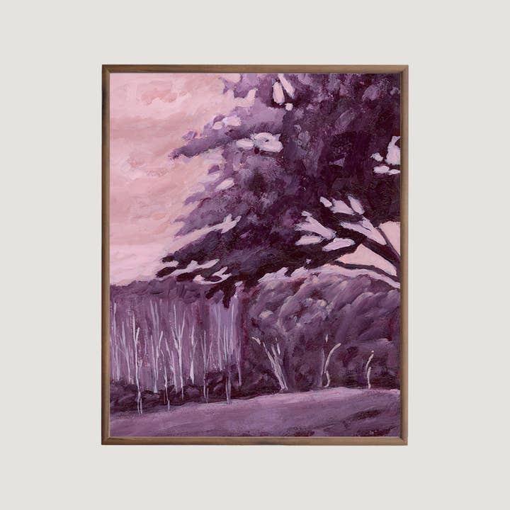 Violetter Hartholzdruck für den Großhandel von Michelle McGuire Studio