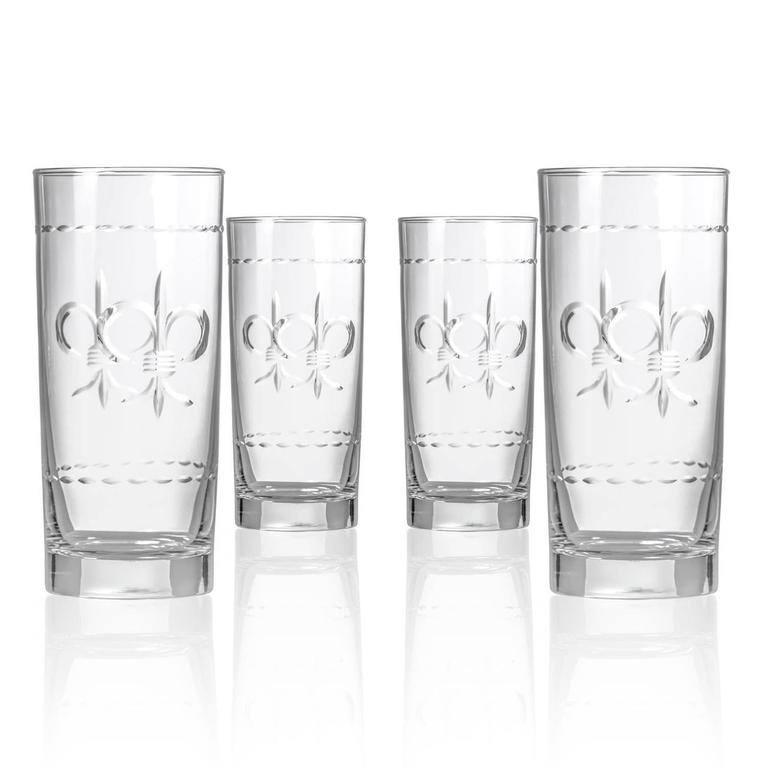 Rolf Glass - Wholesale Cocktail/Liquor Glass - Fleur De Lis Cooler Glass 15oz1