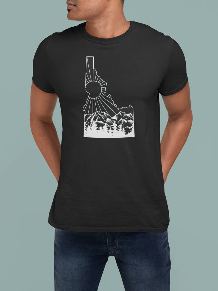 Outdoor Idaho Tee for wholesale by Wander West Threads