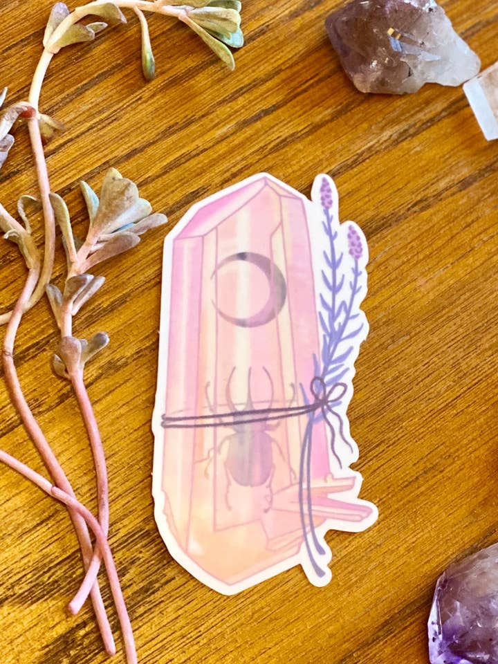 Pegatina semitransparente escarabajo para venta al por mayor de Golden Grove Paper