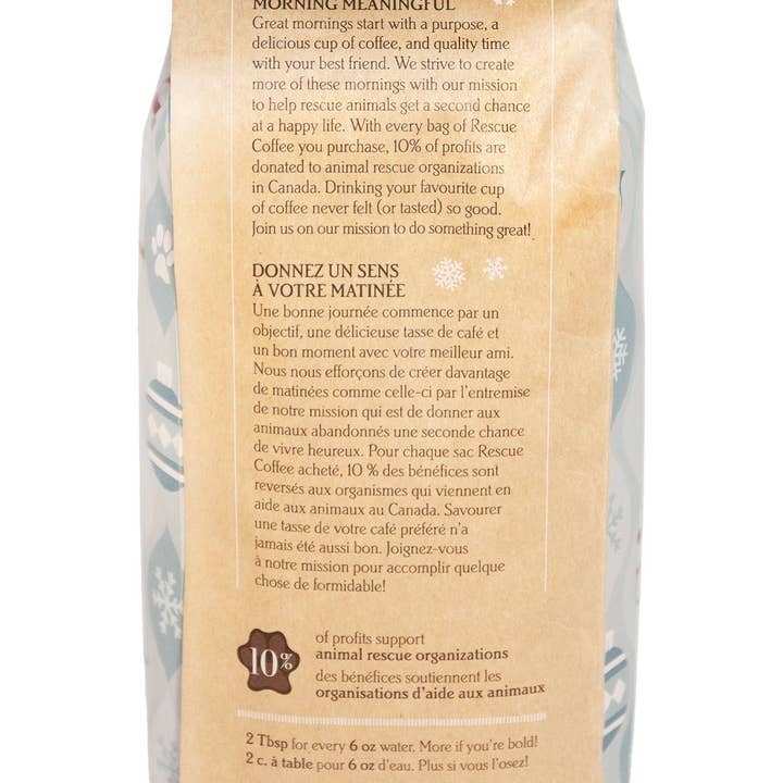 Rescue Coffee Co. - Wholesale Ground Coffee - Howl-iday Blend| Light/Dark Roast | 1lb Bag | Organic Coffee2