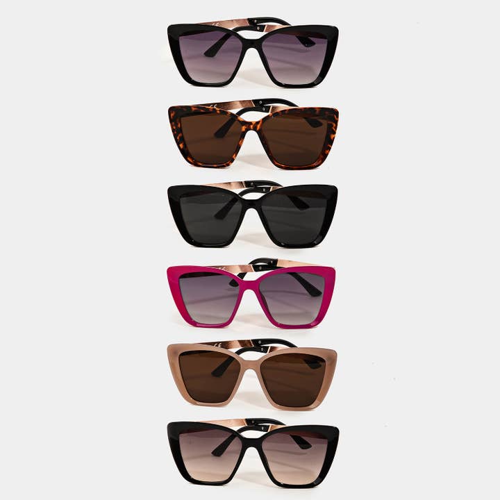Assorted Square Cat Eye Lens Sunglasses for wholesale on Faire