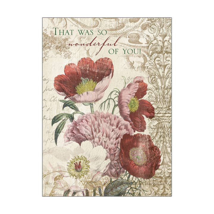 Vintage Flowers - Thank You Card for wholesale by Legacy