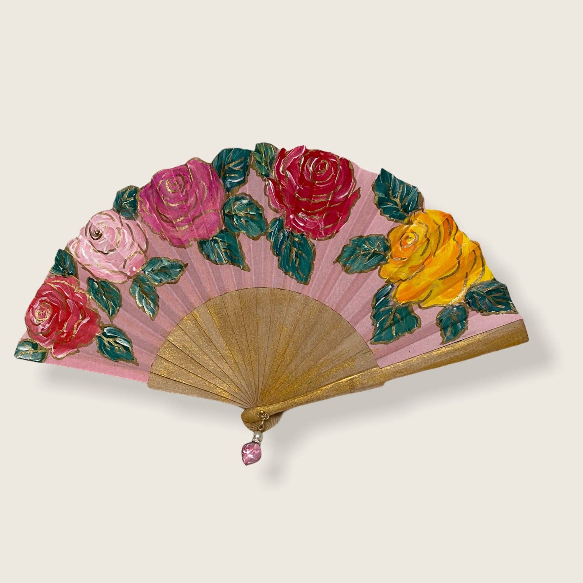Arte e sfizio - Wholesale Handheld Folding Fan - painted flower fans28