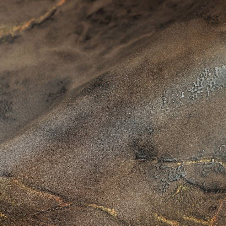 Walloro Luxury Embossed Wallpaper - Wholesale Wallpaper - Brown Marbled Embossed Wallpaper, Leather Faux Textured 3D, Non-Woven, Non-Pasted, Large 178 sqft Roll, Removable, Washable, Elegant Stylish