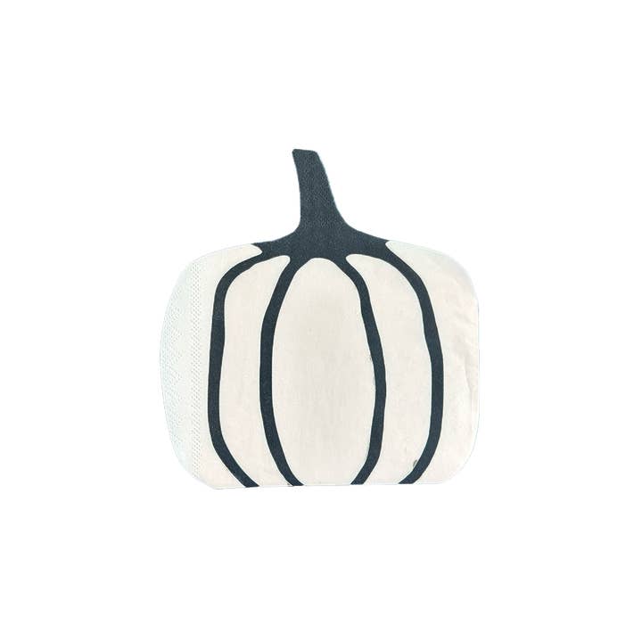 Hocus Pocus White Pumpkin Large Napkins for wholesale by Jollity & Co. + Daydream Society