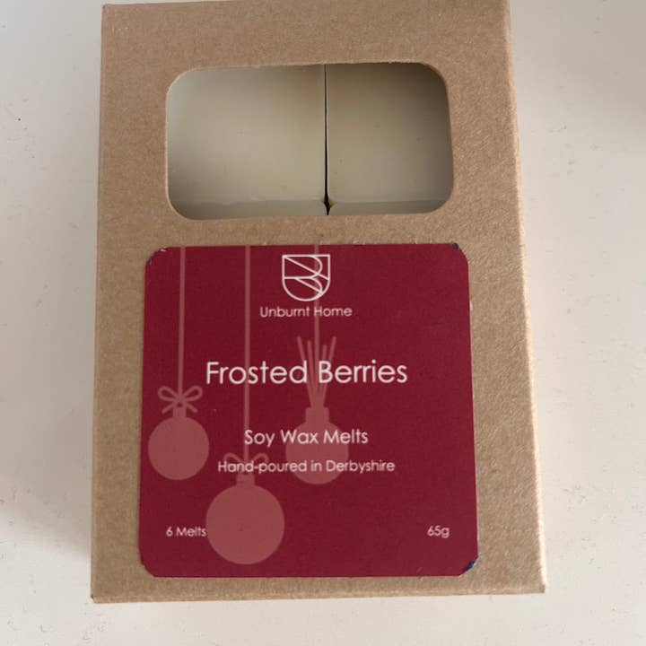 Frosted Berries Sojawachs-Schmelz - 6er Pack für den Großhandel von Unburnt Home Fragrance
