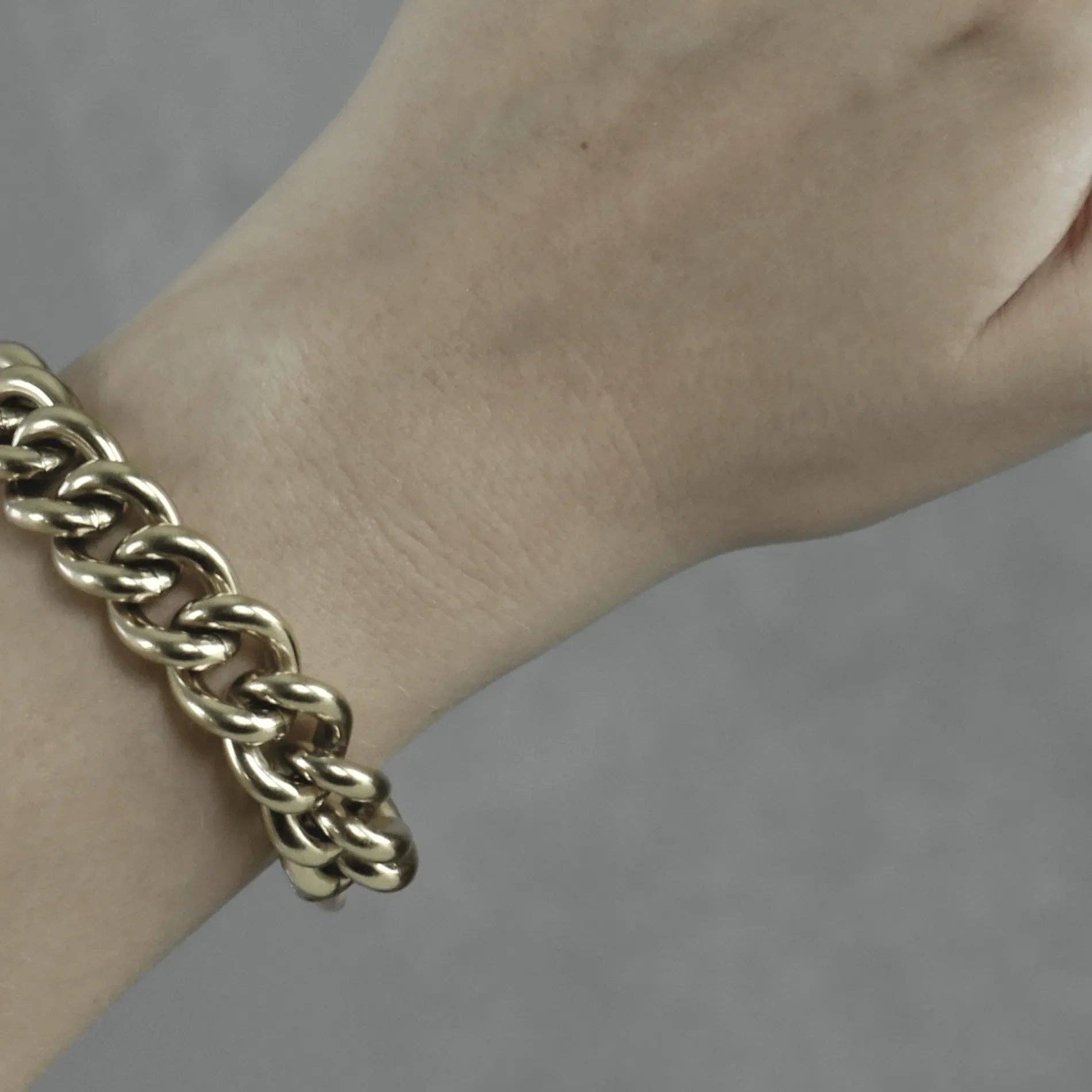 Dansk Copenhagen – Großhandel Glieder- & Kettenarmband – Courage wasserdichtes Mega Chunky Panzerarmband mit Silberbeschichtung4