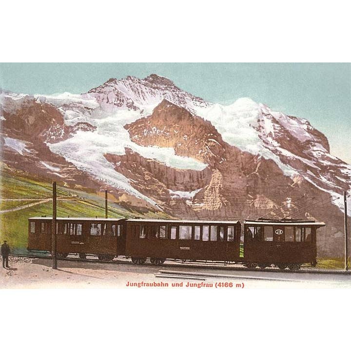 Found Image Press - Wholesale Postcard - Postcard MF-775 Tram in the Alps