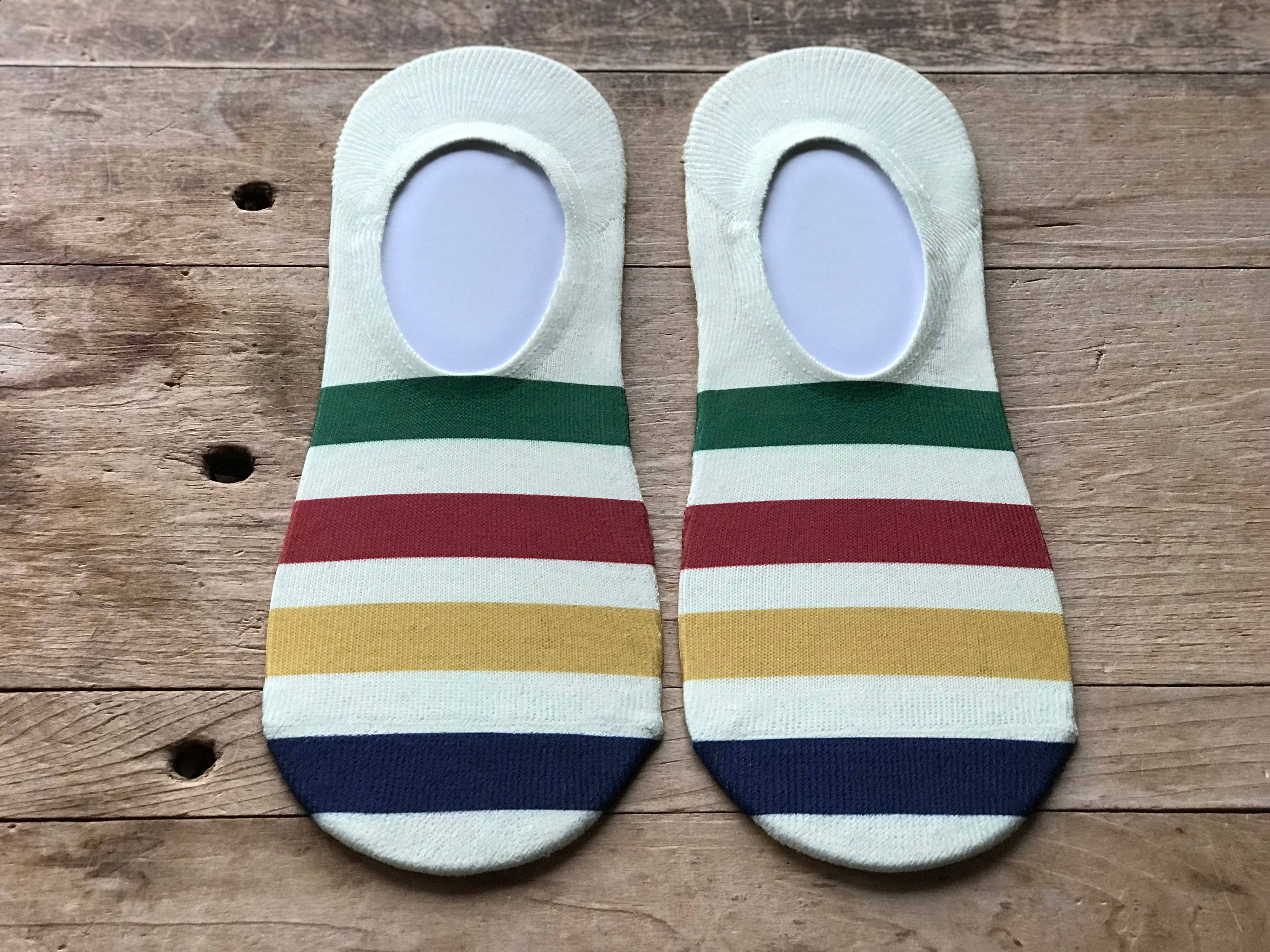 Simply Me • Gentlemen Est. 2017 LLC - Wholesale Socks - Unisex - Hudson’s Bay Stripes Inspired No-Show Socks2