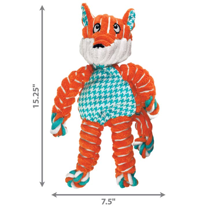 Pet Palette Distribution - Wholesale Pet Rope Toy - Dog - KONG® Floppy Knots Fox Dog Rope Toy Medium/Large