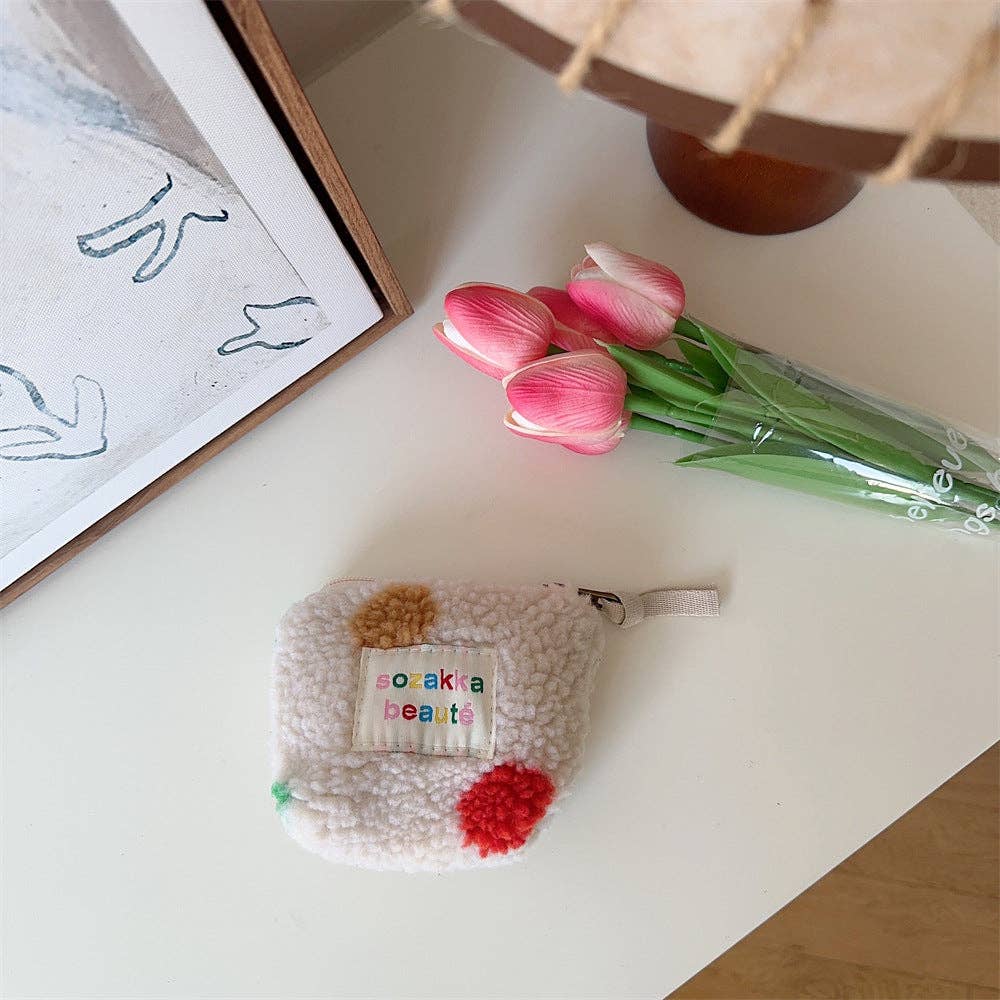 Funkyrel® Atzbranding Limited – wholesale Sminkväska – Cosbai - Mini sminkväska i plysch5