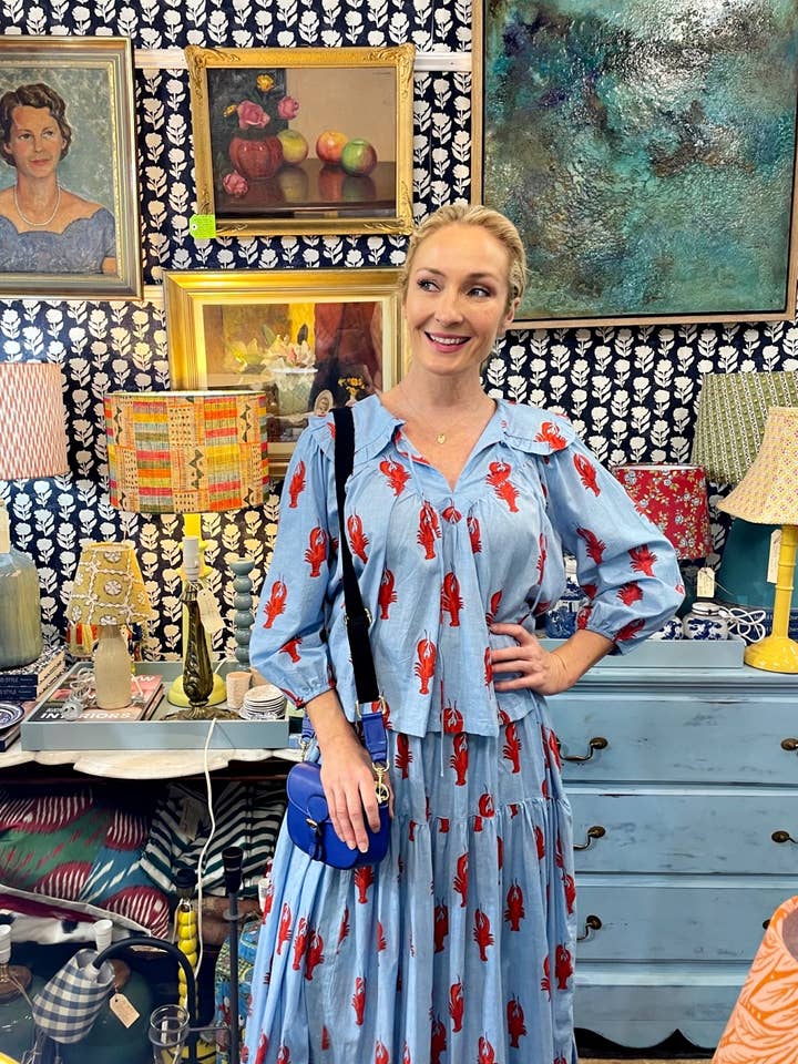 Roselle - Wholesale Skirt – Women’s - ROSELLE CUBA SKIRT LITTLE LOBSTER BLUE
1