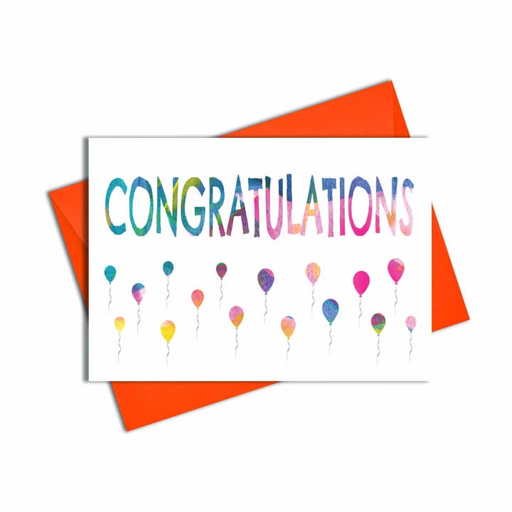 Carte de félicitations avec enveloppe colorée pour la vente par size3art