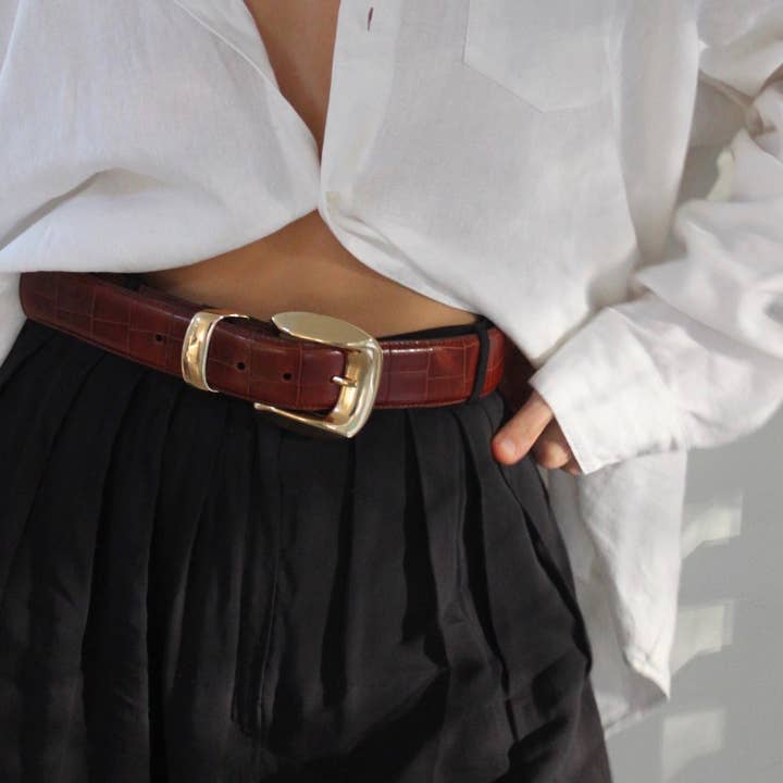 Brown Delaney Belt for wholesale on Faire2