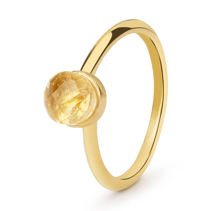 Aurora ring in citriensteen voor wholesale door Sloya