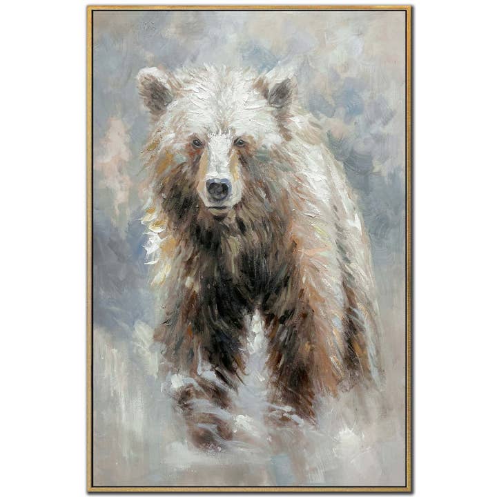 Bear Gaze Canvas Wall Art for wholesale by Streamline Art