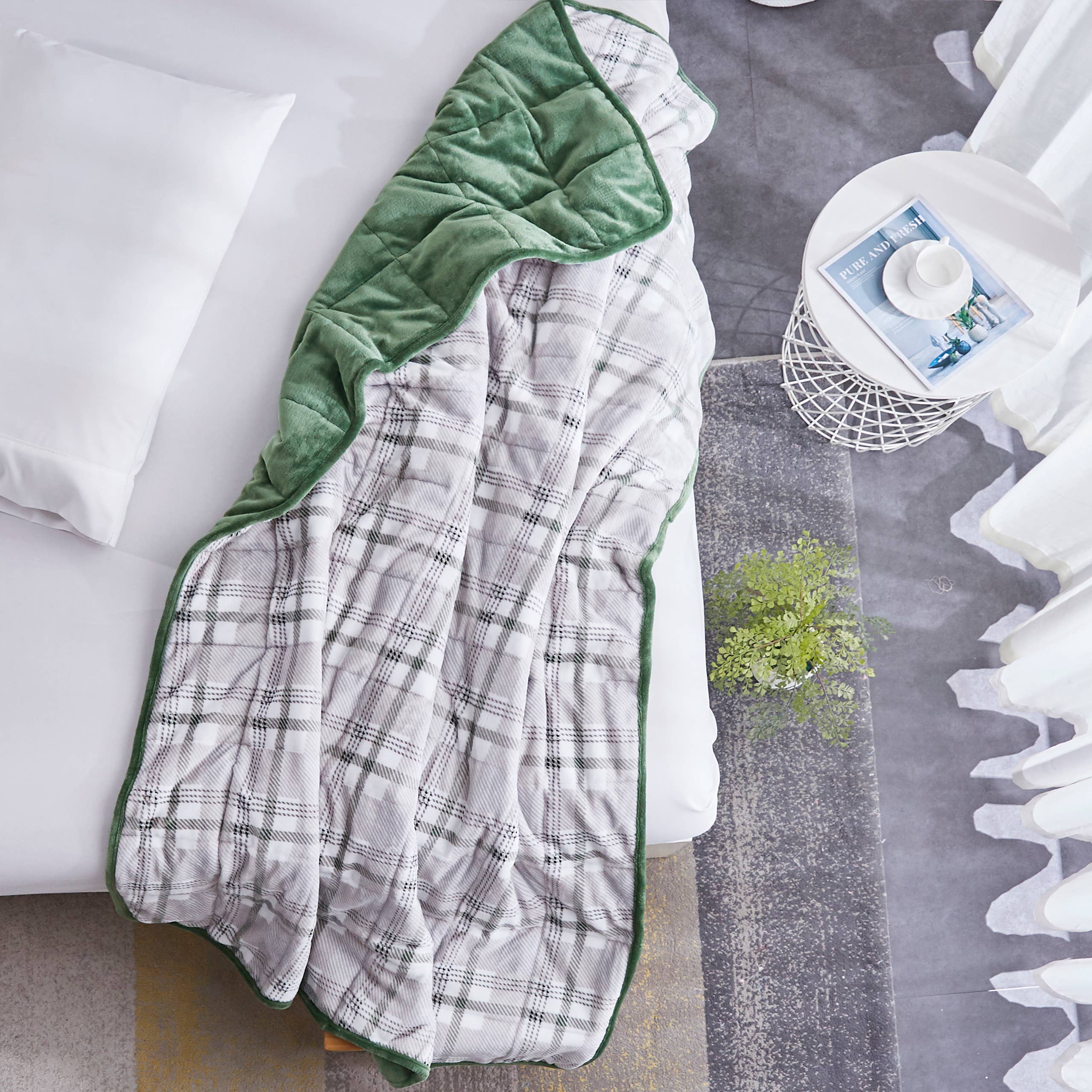 Sutton Home Fashions LLC – Manta para sofá por atacado – Cobertor Ponderado de Veludo a Veludo Dreamnest2