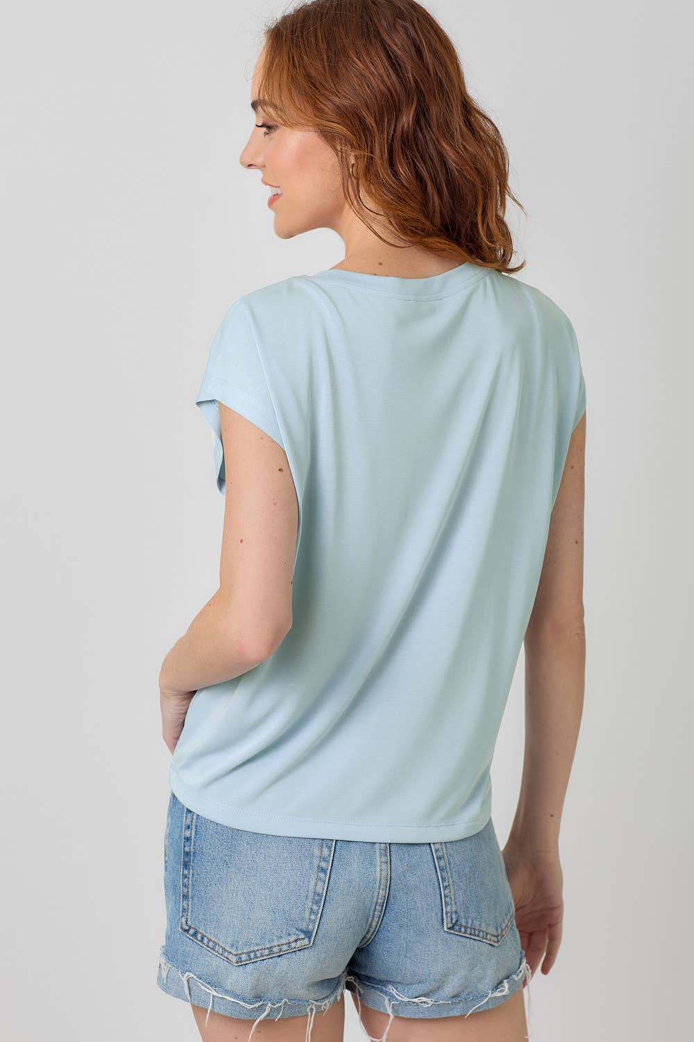 Mystree - Wholesale Knit Top - Women's - 20020 Front Ruche Modal Top 13