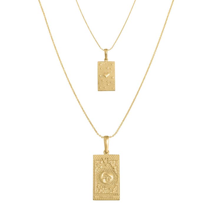 Le collier de tarot des amoureux pour la vente par eve‘s JEWEL