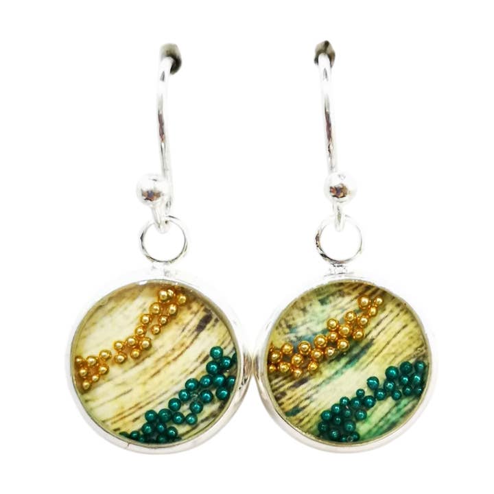 Short Drop Earrings, Sterling Silver - Stroll for wholesale by Nimanoma