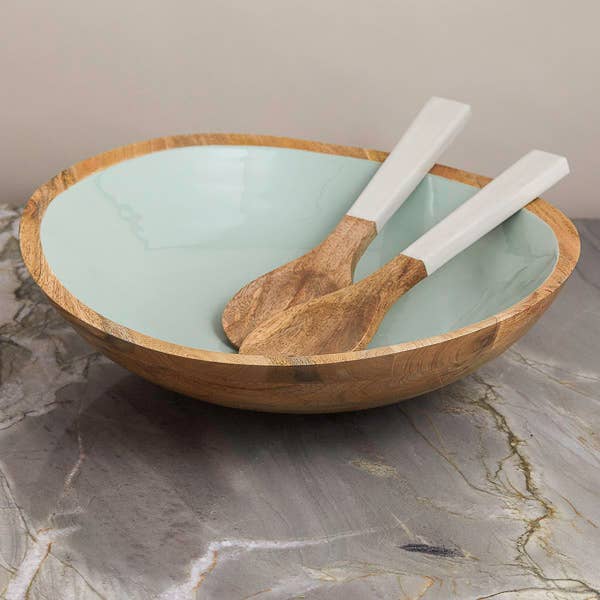 Madras Oversized Bowl, Sage for wholesale by Be Home US