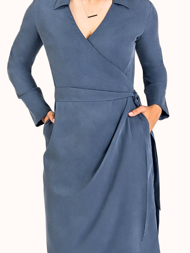 SISU-the brand - Wholesale Dress - Women's - TRINITY MIDI WRAP DRESS 1
