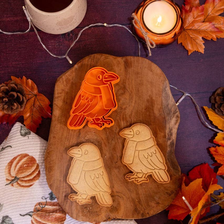 Uniberry 3D - Vente Emporte-pièce - Emporte-pièce Corbeau – Automne mystérieux & Halloween1