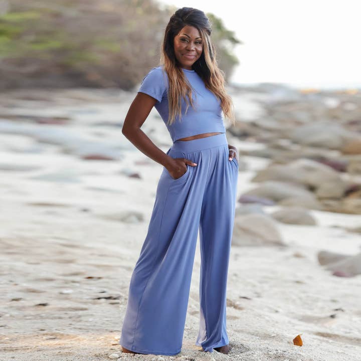 Lily Clothing - Wholesale Top & Pant Set (NOT Loungewear) - Women's - Two-piece short-sleeved T-shirt long pants set6