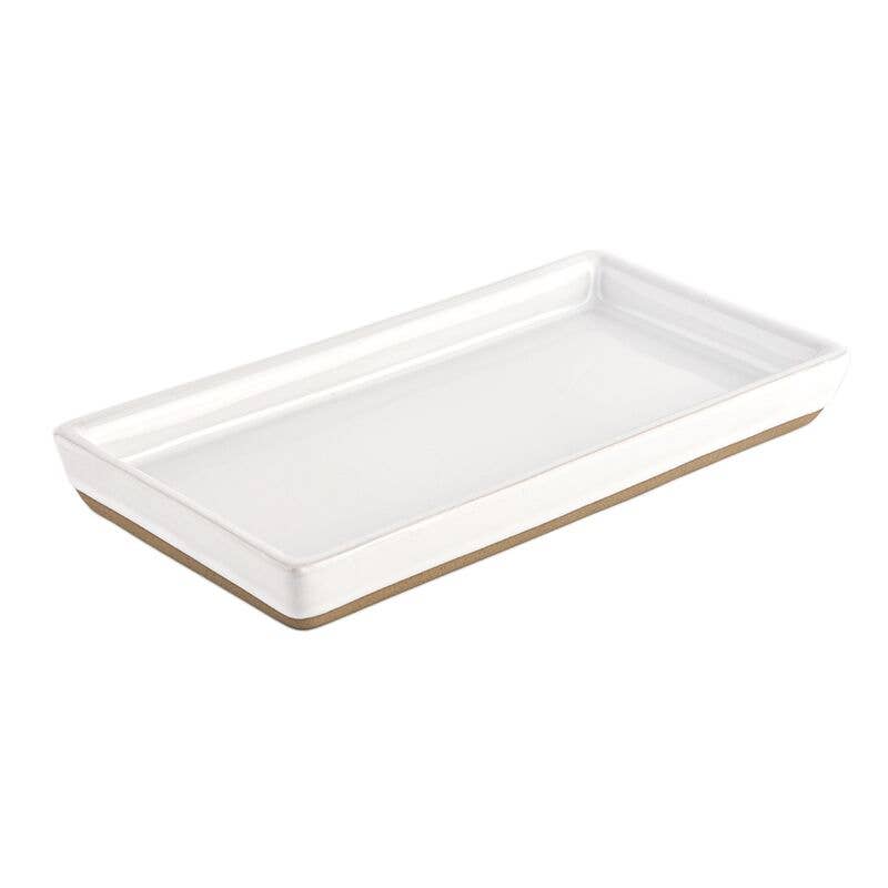 Sweet Water Decor – wholesale Decorative tray – White Stoneware Tray - Home Decor & Gifts5