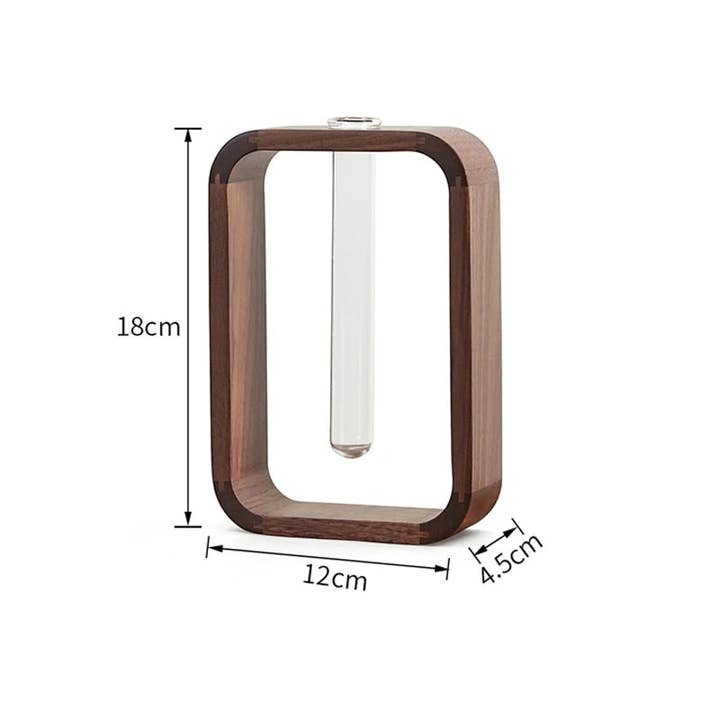 Kiyo Home - Wholesale Vase - Wood Hydroponic Plant Vase