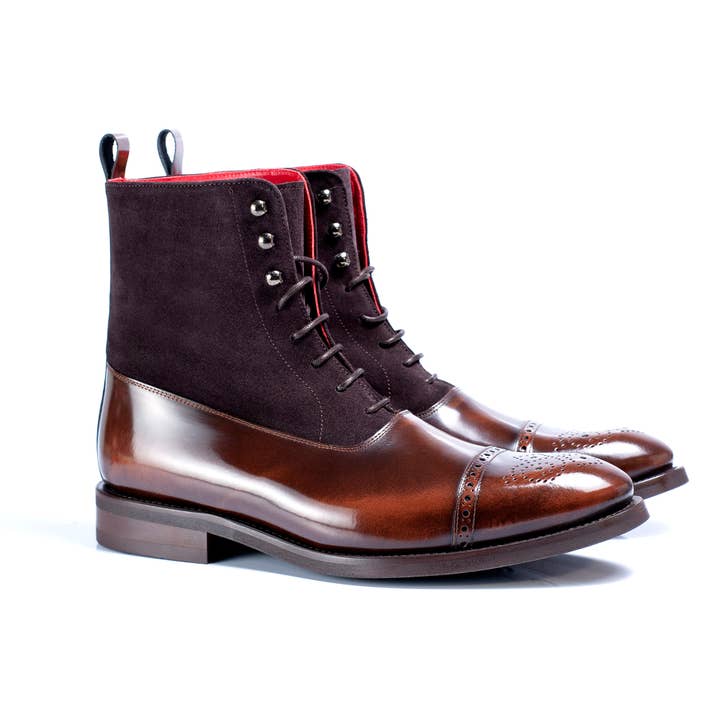 Botín color cognac-marron (ABAL-COGNAC-MARRON) para venta al por mayor de Ortiz & Reed