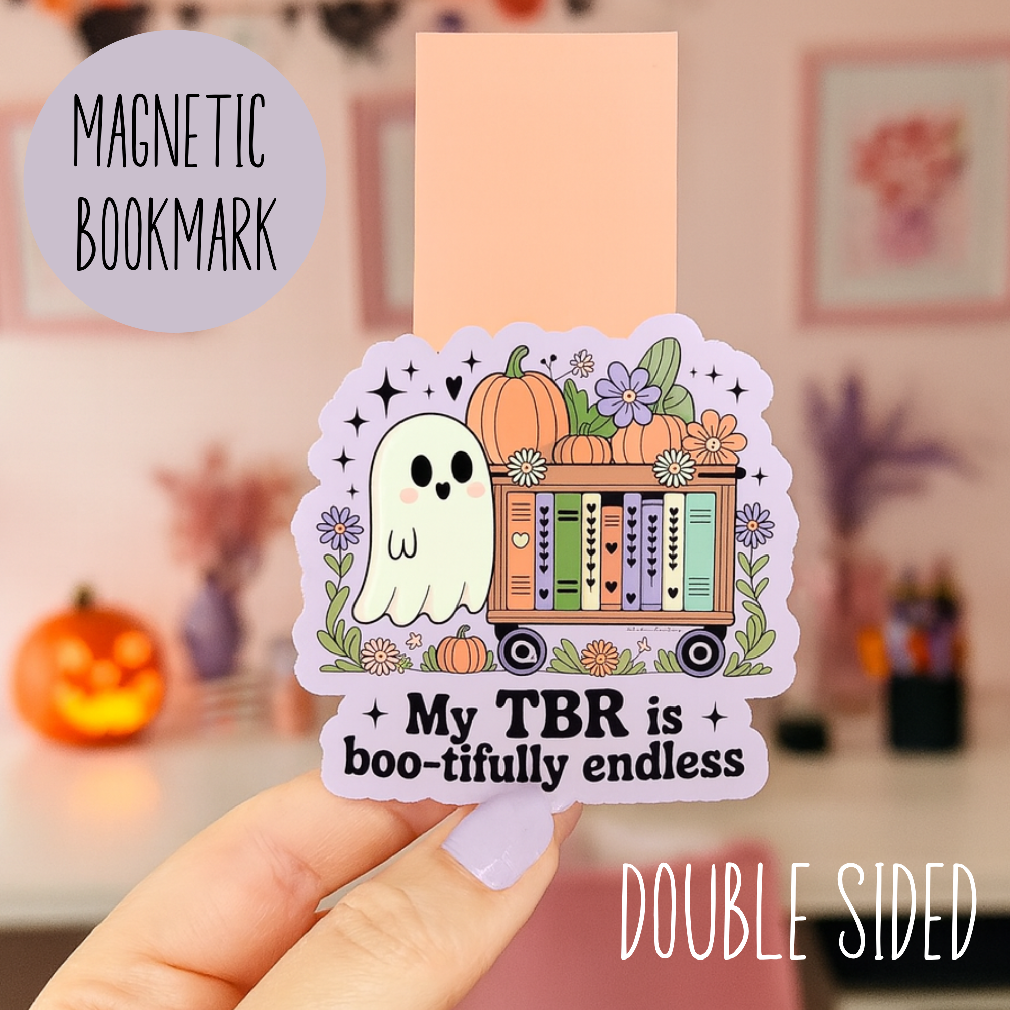 Auburn Row Design – wholesale Bookmark – My TBR is Boo-tifully Endless Magnetic Bookmark0