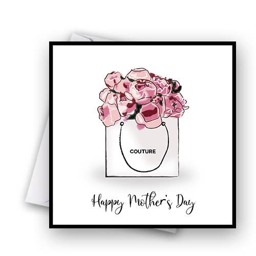 Flowers for Mom- Couture Mother’s Day Card for wholesale by Catherine Loves