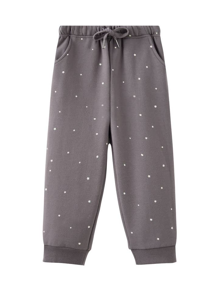 Organic Toddler Fleece Sweatpant-Stars for wholesale by Norsu Organic
