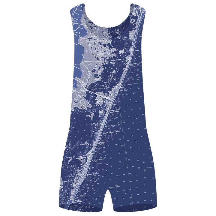 Nautical/New Jersey II badpakkussen blauw voor wholesale door Ox Bow Decor