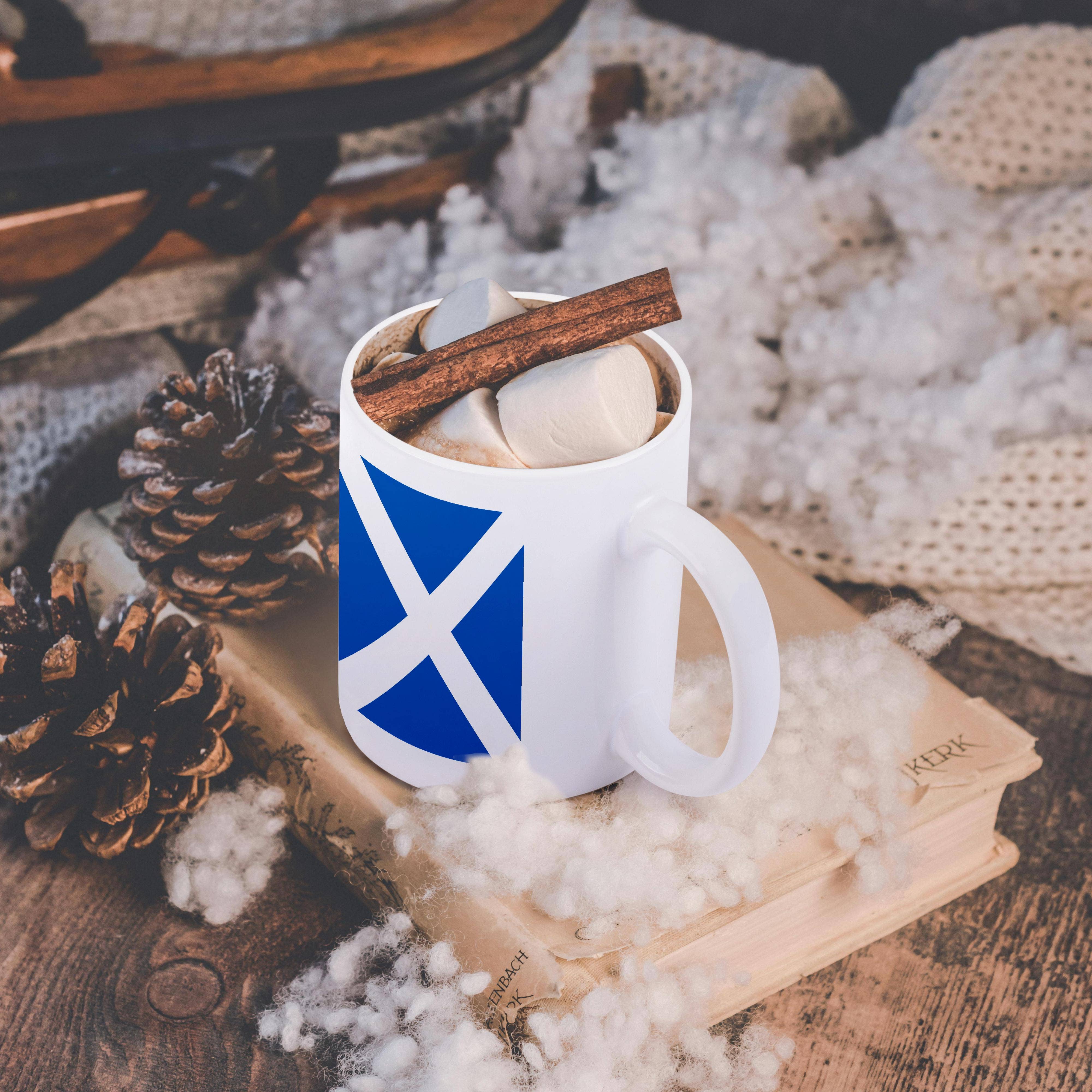 3dRose – Großhandel Kaffeebecher – 3dRose, Flagge von Schottland - Schottisches Blau mit weißem Andreaskreuz - Schotten UK Vereinigtes Königreich, Tasse9