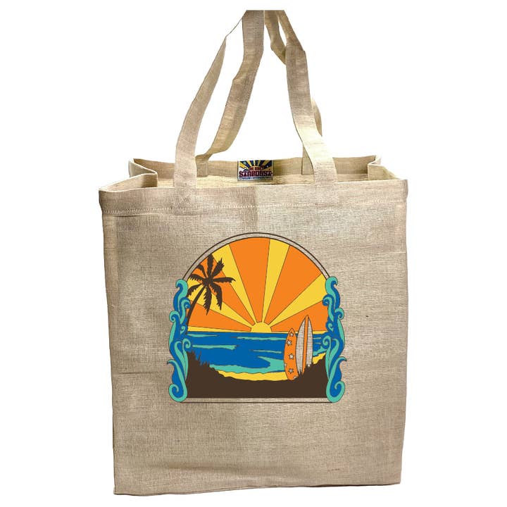 Stock Beach Palms Surf Boards Sunset for wholesale by Stardust Sustainables