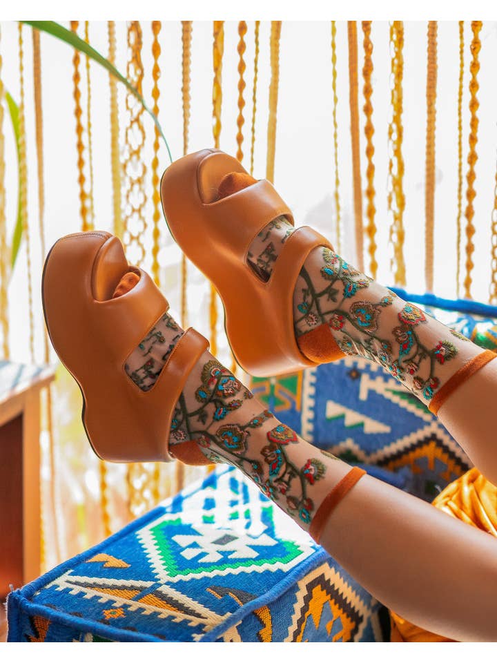 Sock Candy - Wholesale Socks - Women's - Tree of Life Sheer Crew Sock2